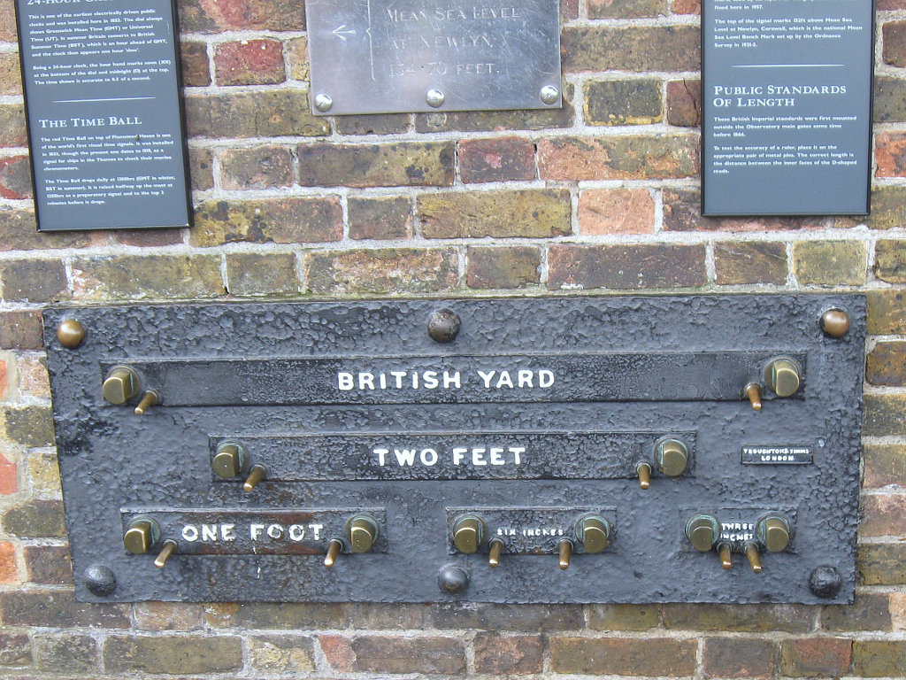 Yard measure at Greenwich