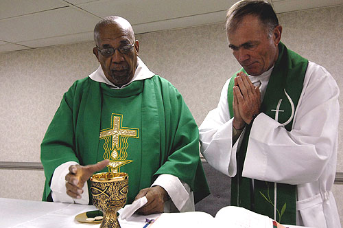 Catholic Priest Praying