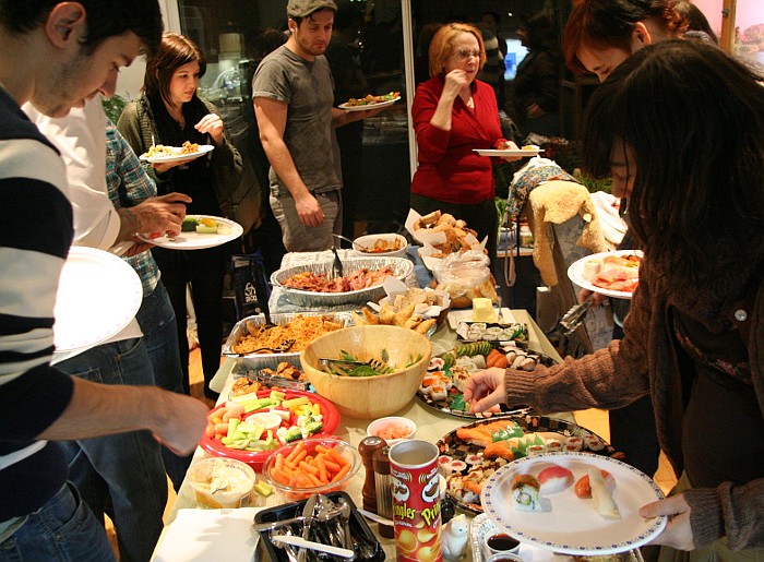 Wow, what a feast! - Newlife Church Christmas meal, 2009