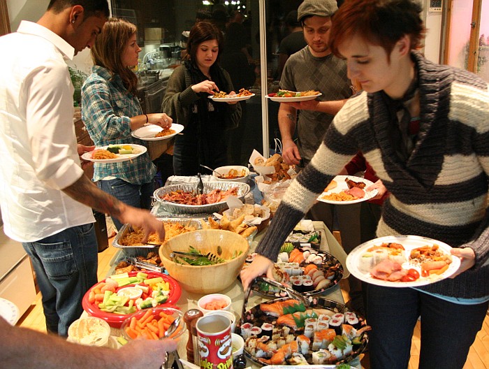 More than enough for seconds - Newlife Church Christmas meal, 2009