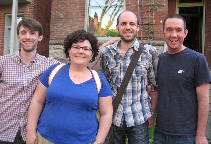 (from left to right) Simon, Melanie, John and Phil