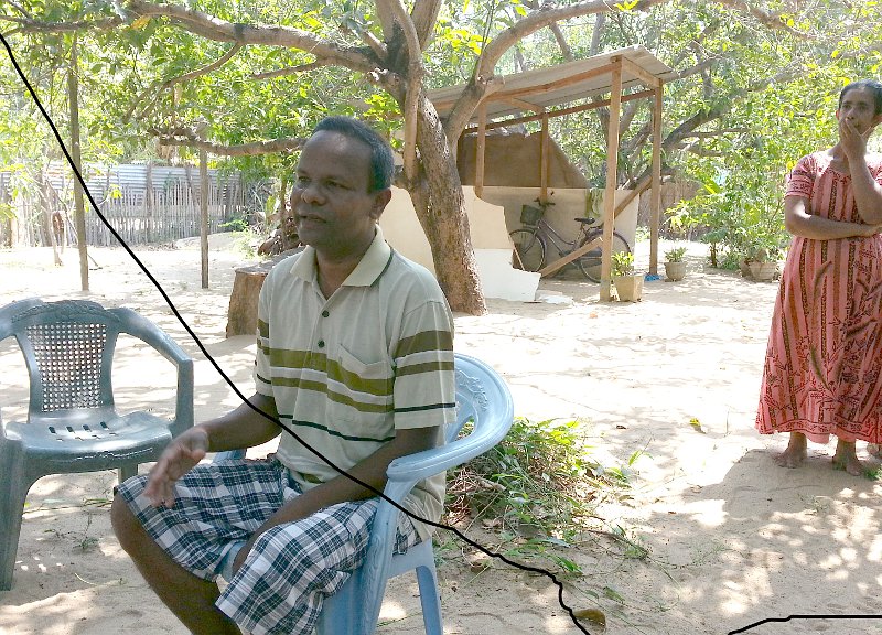 Pastor who is partially paralysed with a stroke.