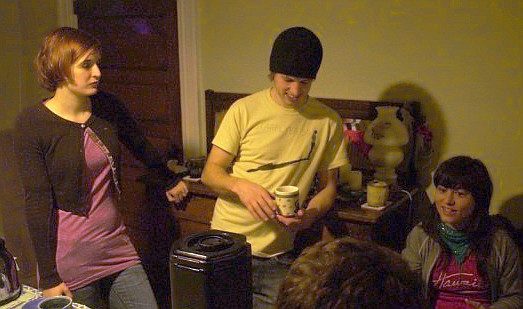 Food and Fellowship: Heather, Luke and Susanna, March 29nd 2009.