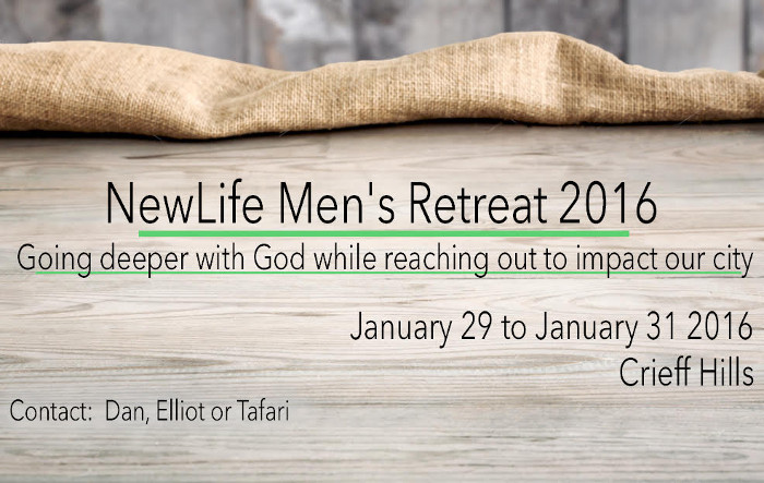 Newlife Men's retreat 2016