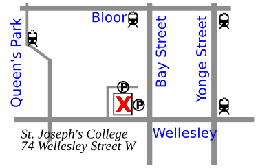 Map to St. Joseph's College 